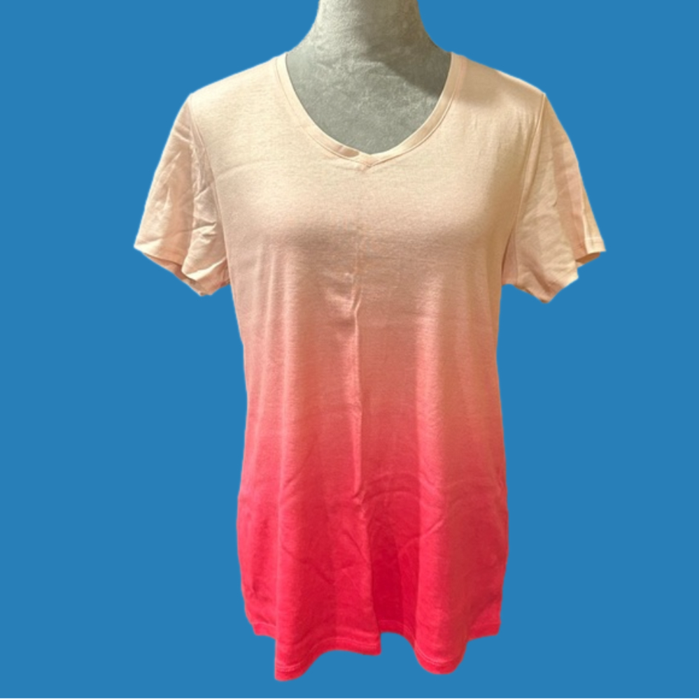 womens croft and barrow V Neck T-shirt large